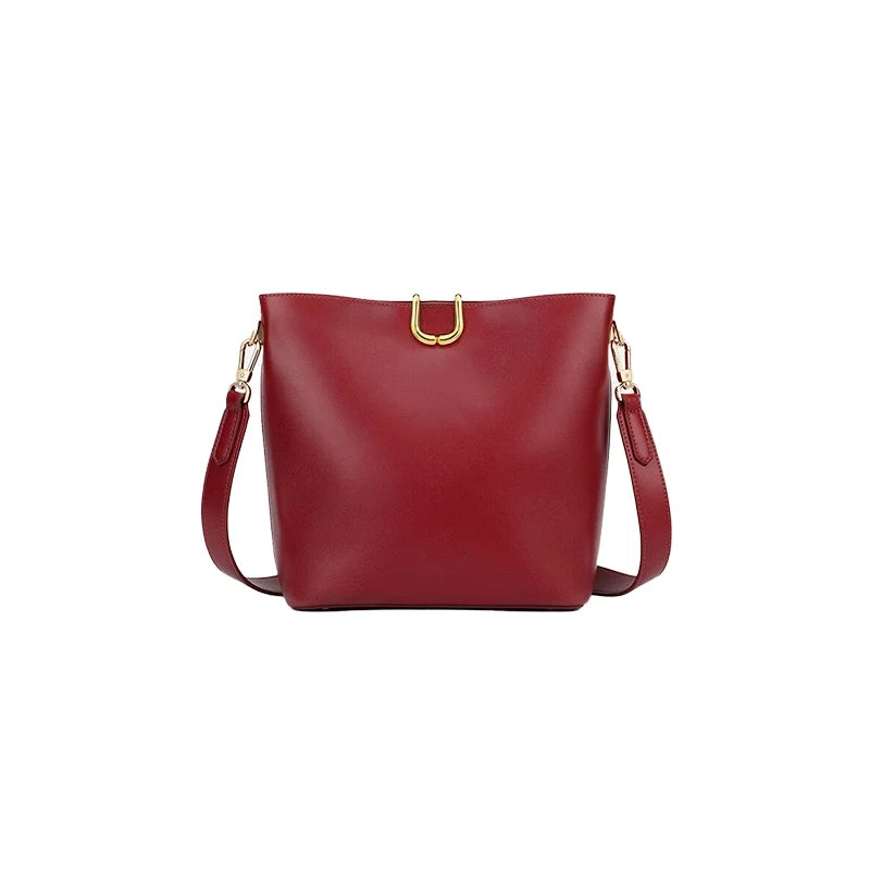 Classic Leather Women's Shoulder Bag - Jus Shon Co - product image 1