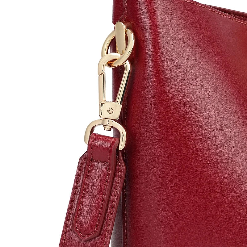 Classic Leather Women's Shoulder Bag - Jus Shon Co - product image 5