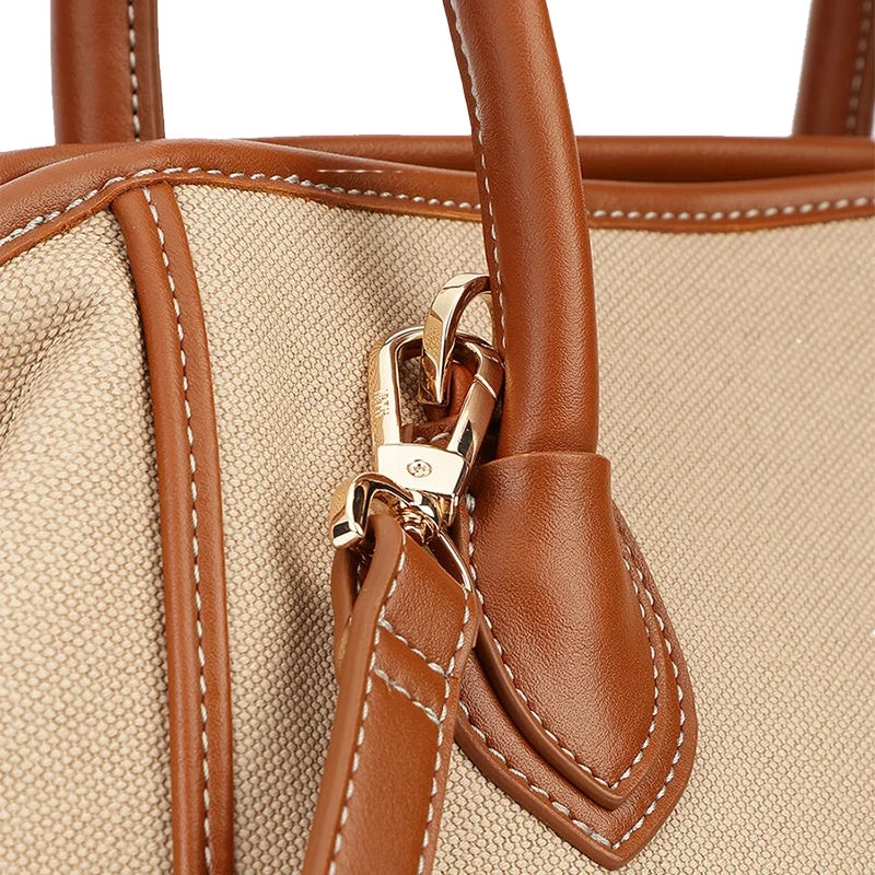 Leather Canvas Women's Tote Bag - Jus Shon Co - product image 6