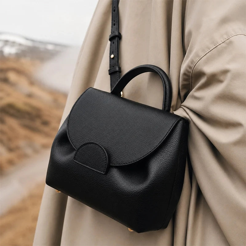 Rounded Flap Top Handle Women's Bag - Jus Shon Co - product image 2