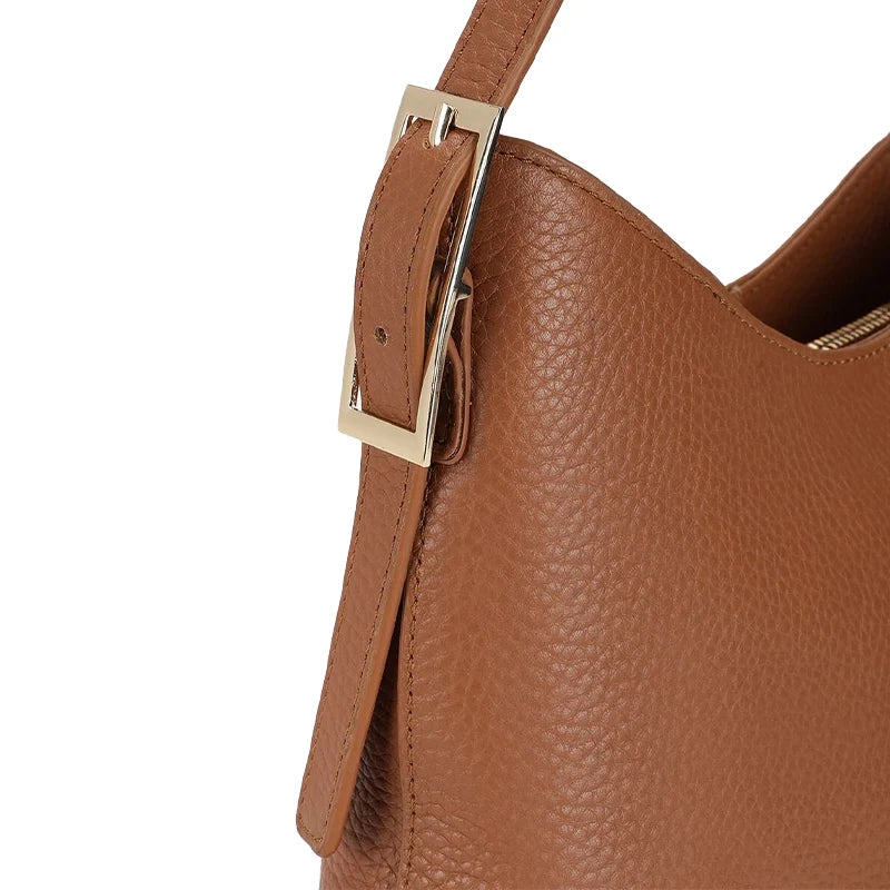 Soft Leather Women's Shoulder Bag - Jus Shon Co - product image 4