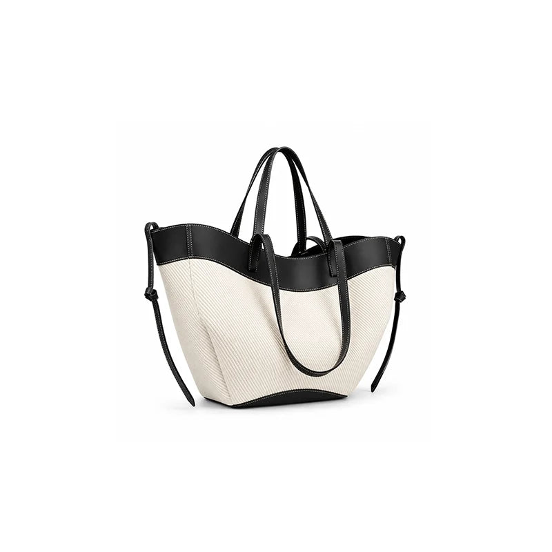 Structured Canvas Women's Tote Bag - Jus Shon Co - product image 4